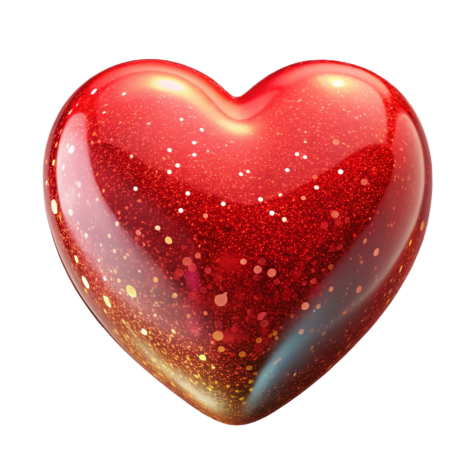 stunning abstract Red Heart Shape Isolated on Transparent Background genuine png