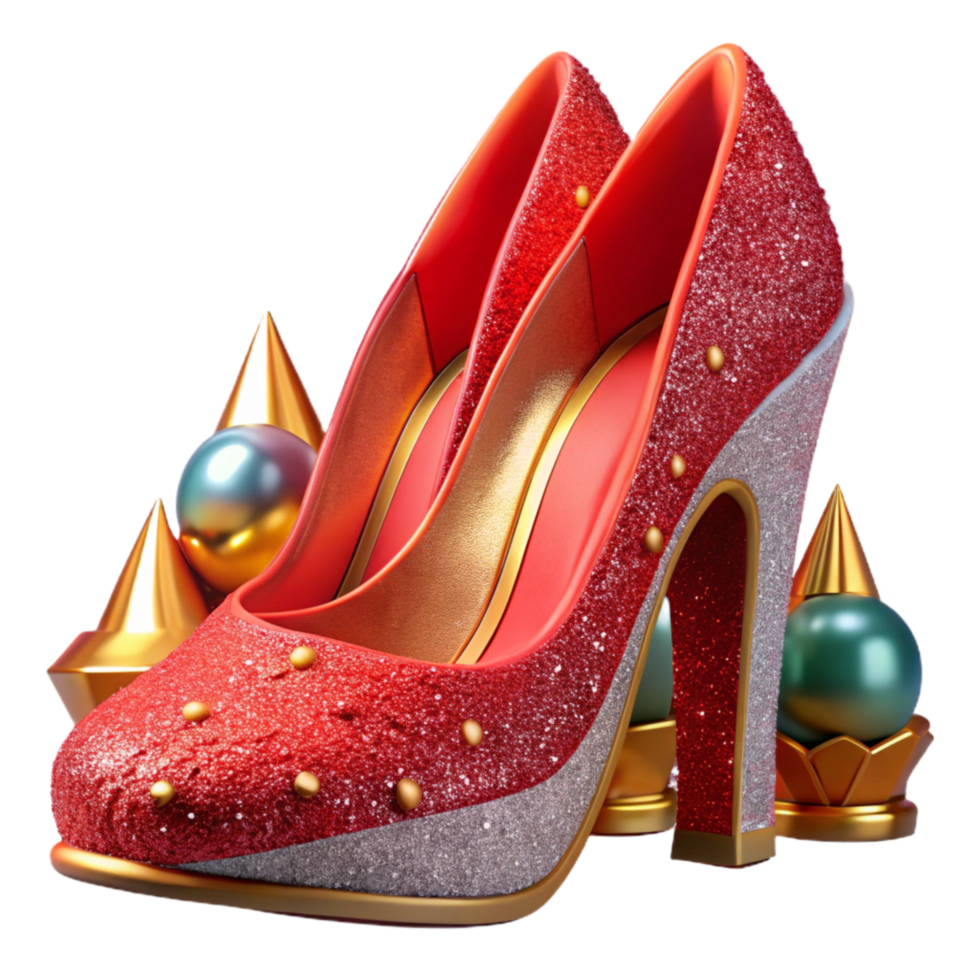 wonderful classic Red High Heels Front View Cutout high resolution png