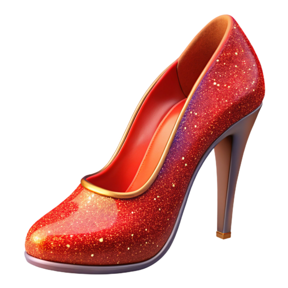 extraordinary vintage Red High Heels Side Angle Cutout with Stiletto Heel high quality png