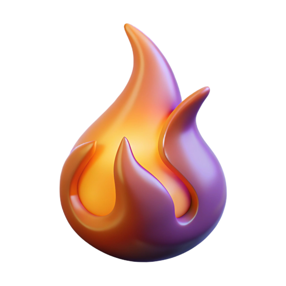 extraordinary artistic A single, stylized flame flickering with magical energy, authentic png