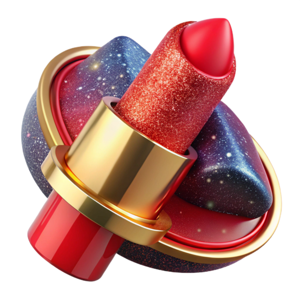 impressive rustic Red Lipstick Cap Off Transparent Background exclusive png