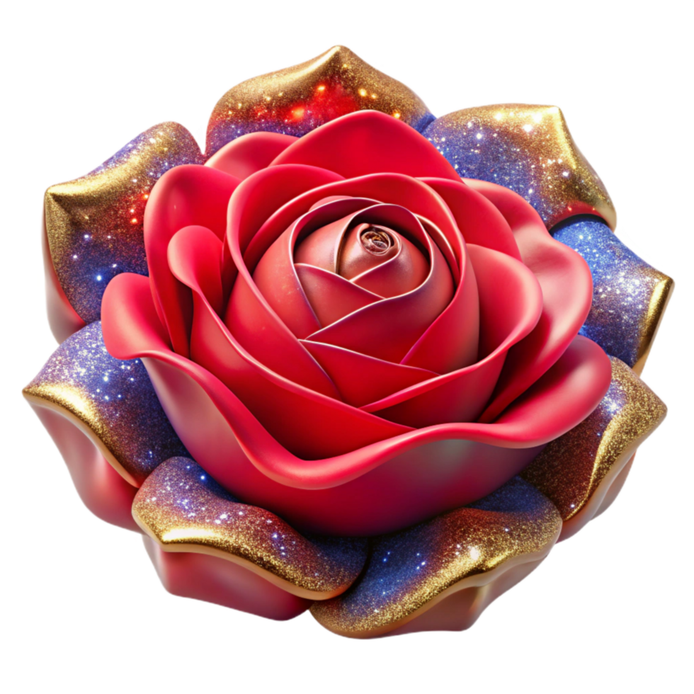 deslumbrante abstrato vermelho rosa flor frente Visão Cortar fora elemento genuíno png