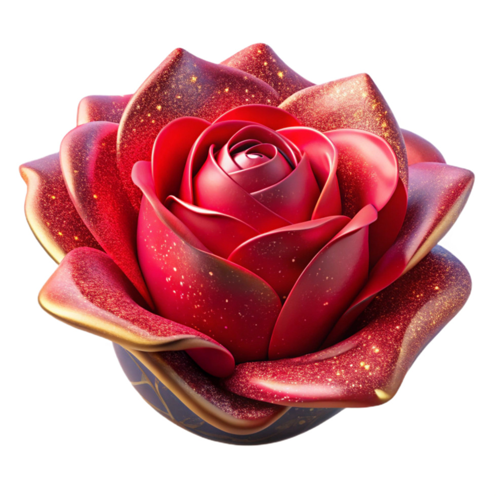 extraordinary traditional Red Rose Blooming Close Up Isolated on Transparent Background high resolution png