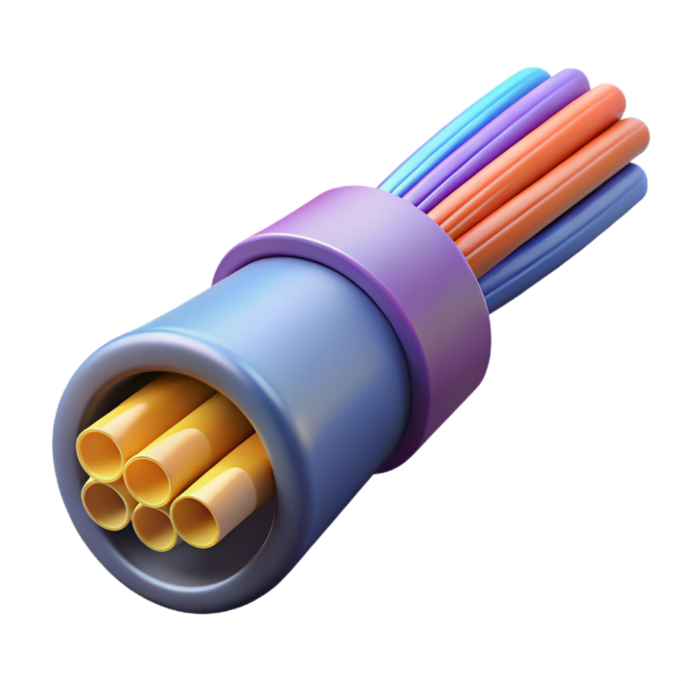 serene classic Fiber optic cable detailed png