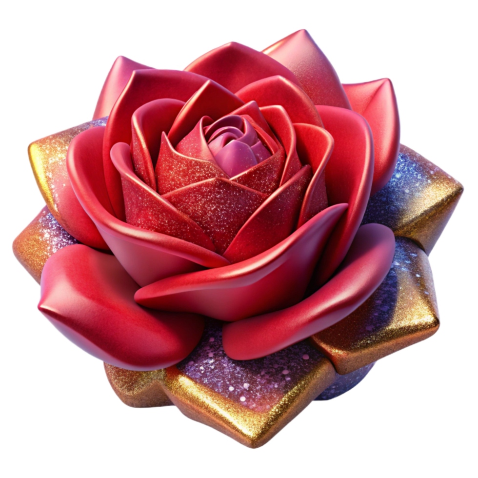 vibrant traditional Red Rose Isolated Element high quality png