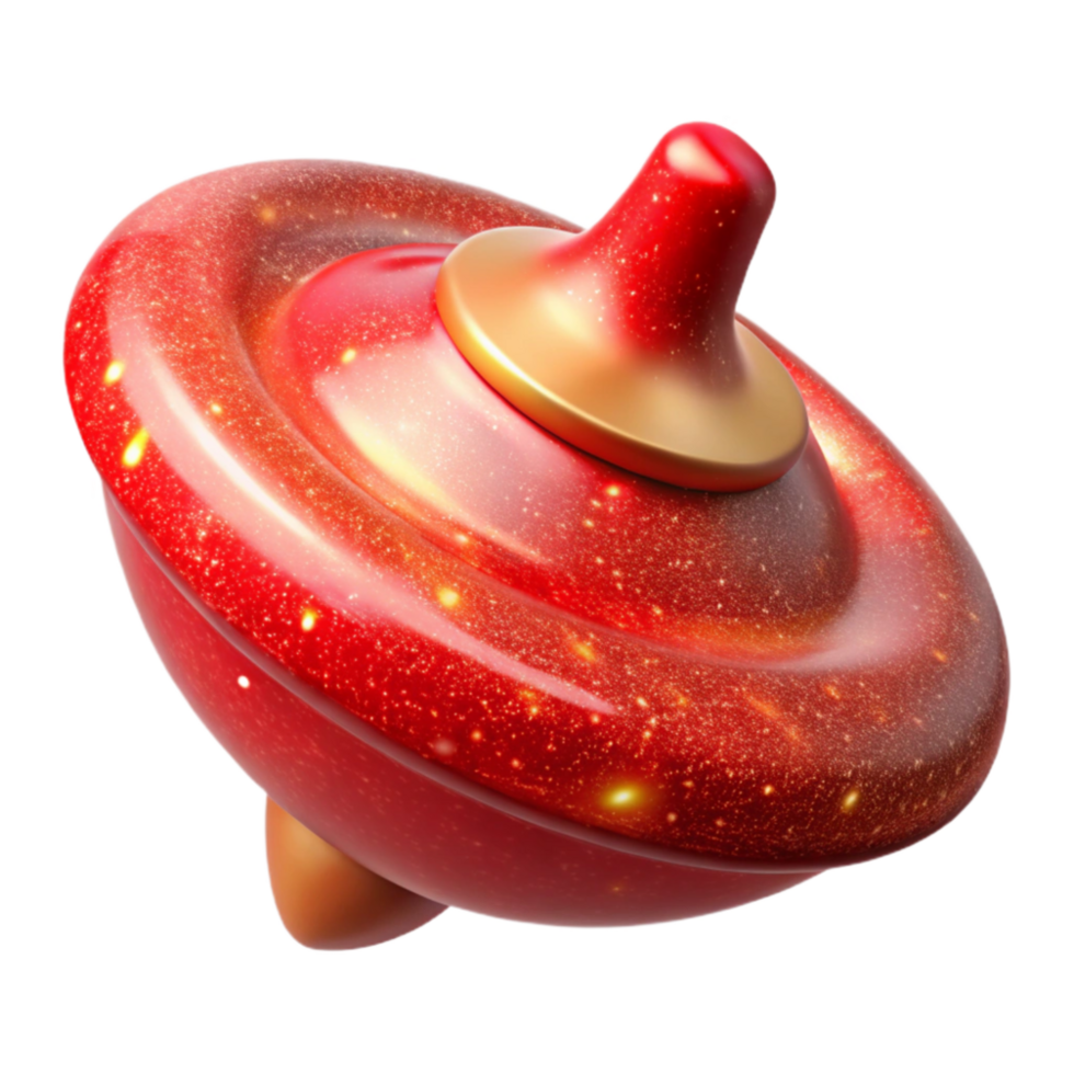 wonderful artistic Red Spinning Top Motion Blur Transparent Background exclusive png