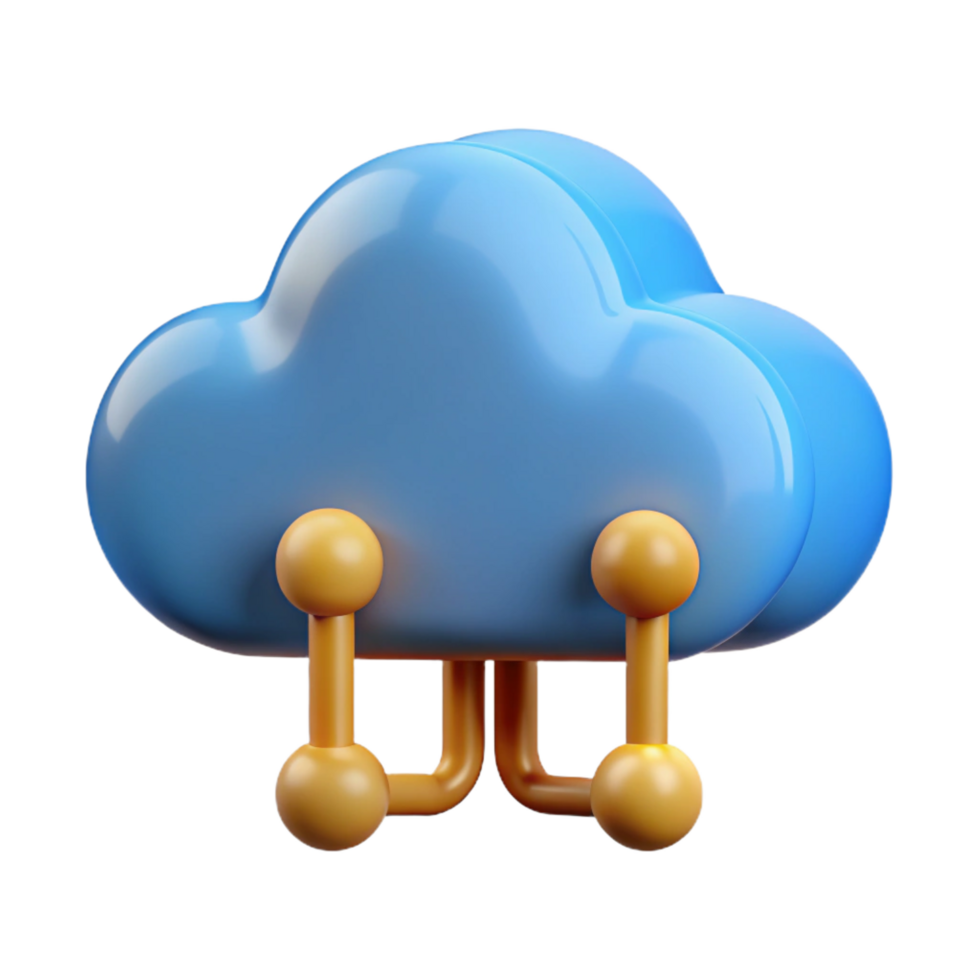 magnificent rustic Cloud computing symbol detailed png
