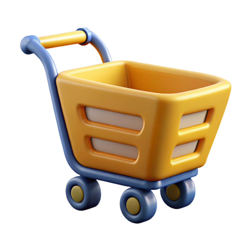serene abstract E-commerce shopping cart icon professional png
