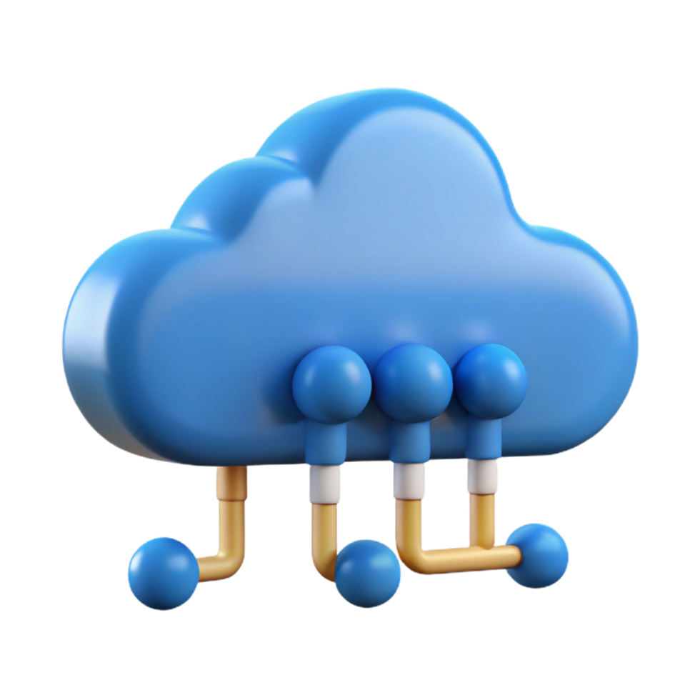 vibrant creative Cloud computing symbol exclusive png