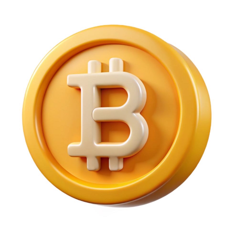 serene traditional Bitcoin cryptocurrency symbol original png