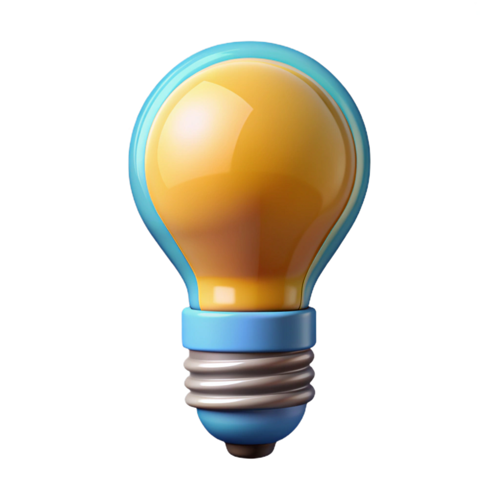 elegant creative Smart light bulb detailed png