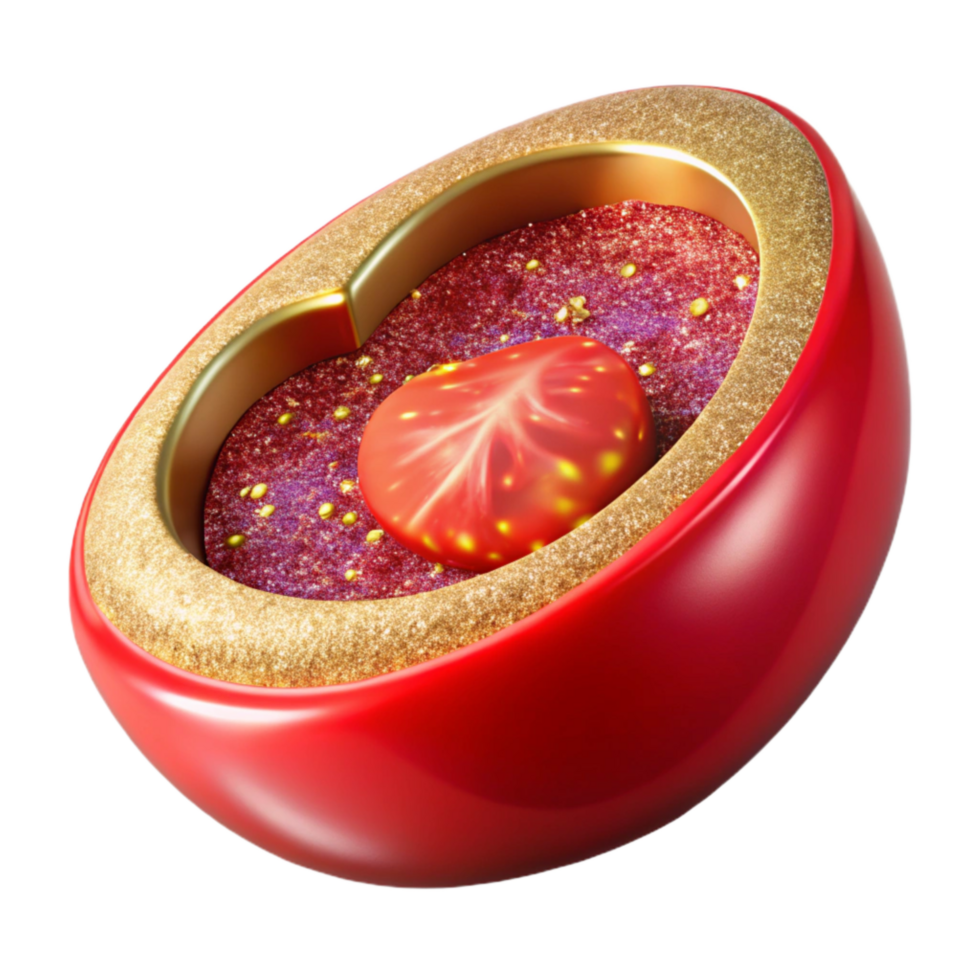 magnificent creative Red Tomato Slice Cross Section Element high quality png