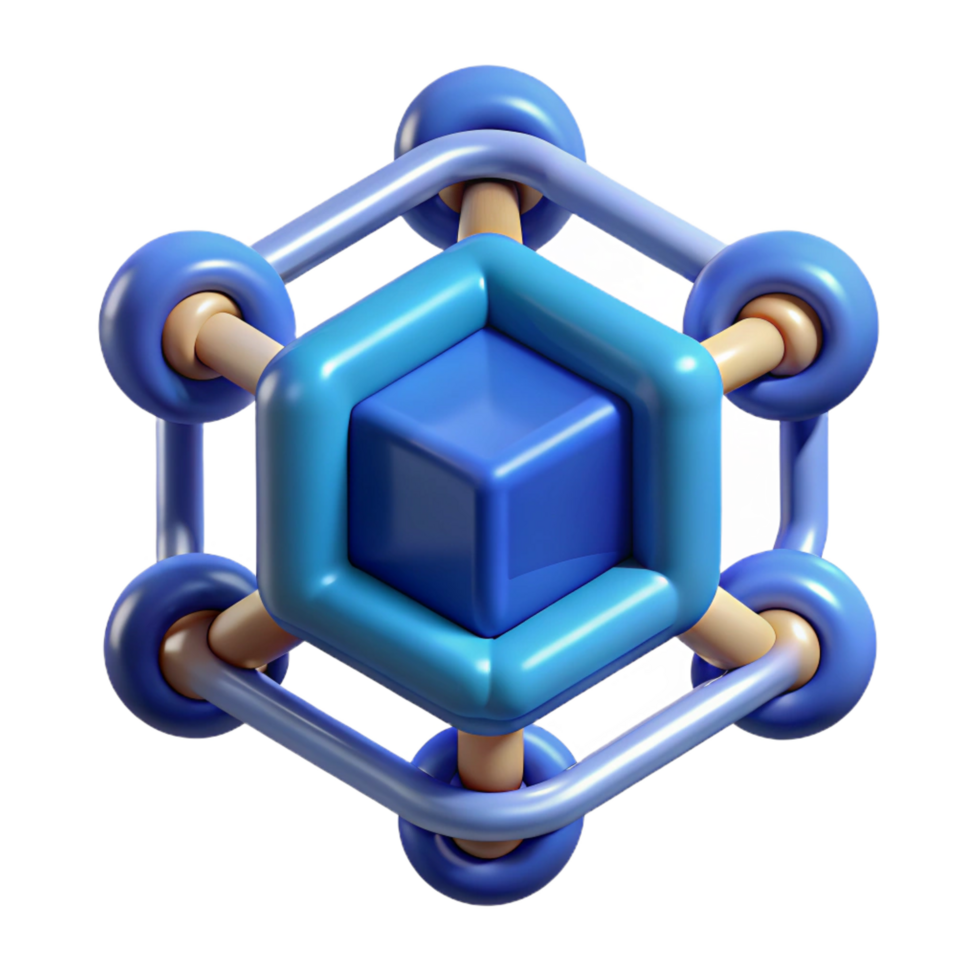 extraordinary classic Blockchain technology symbol premium png