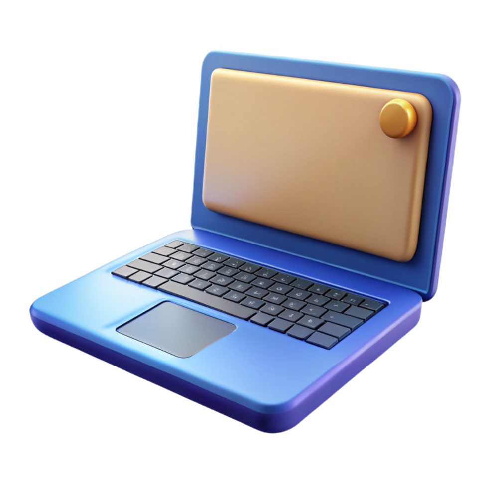 elegant abstract Laptop computer with webcam cover premium png