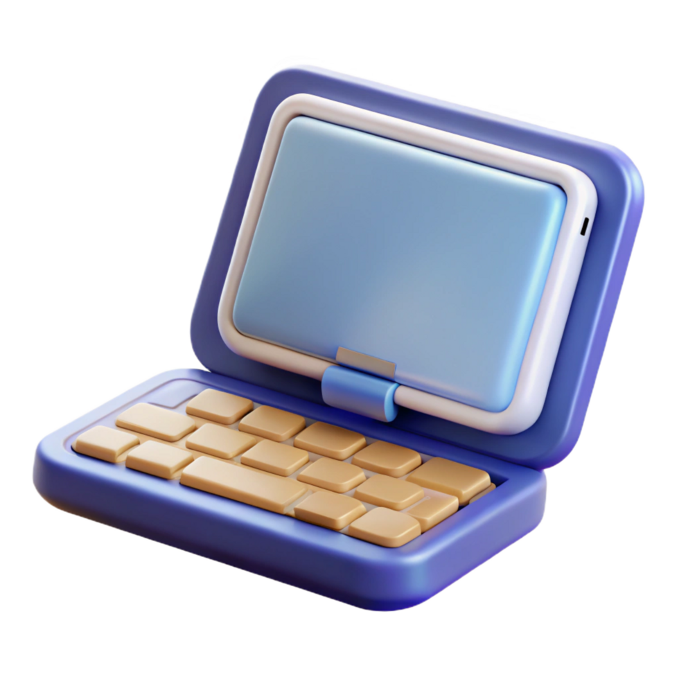 impressive minimalist Tablet computer with keyboard case high quality png