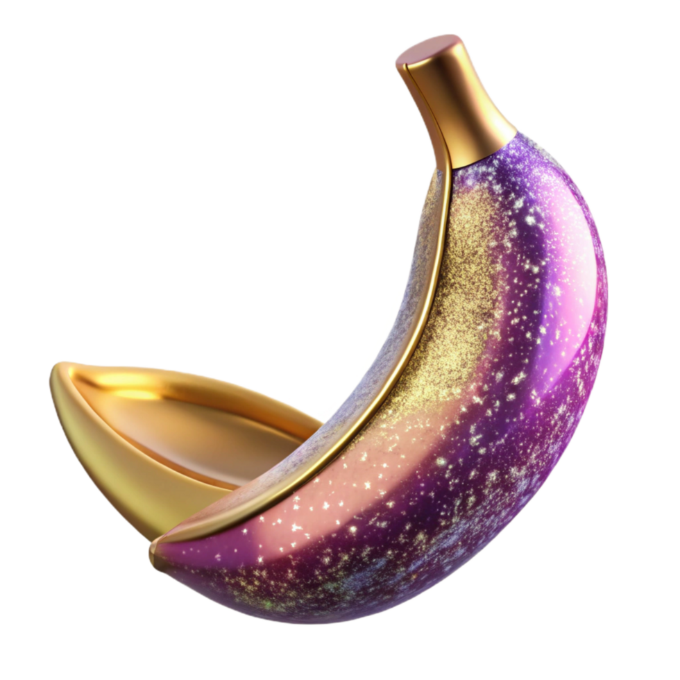 serene creative Ripe Banana Peel Isolated Transparent Background authentic png