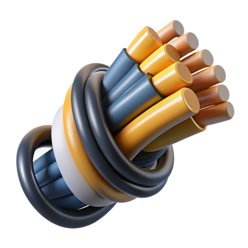extraordinary artistic Bundle of electrical wires premium png