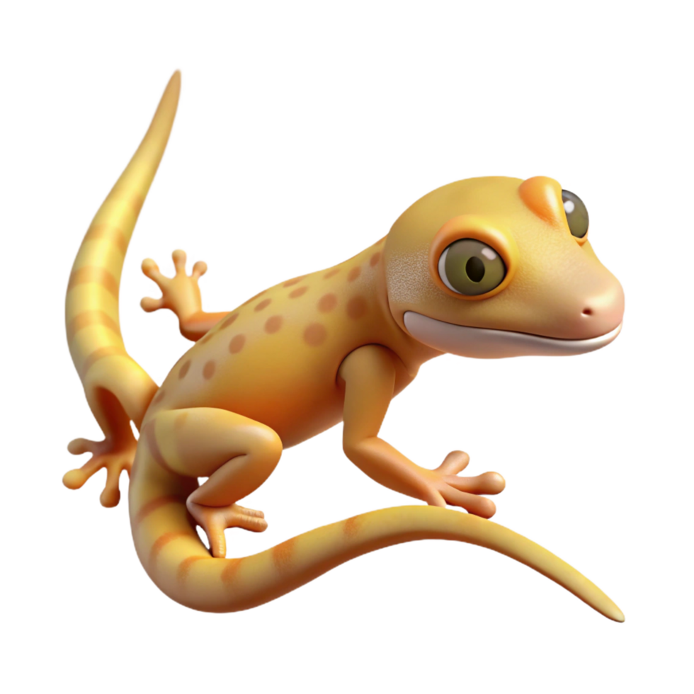 stunning modern A gecko climbing on a surface surface not visible authentic png