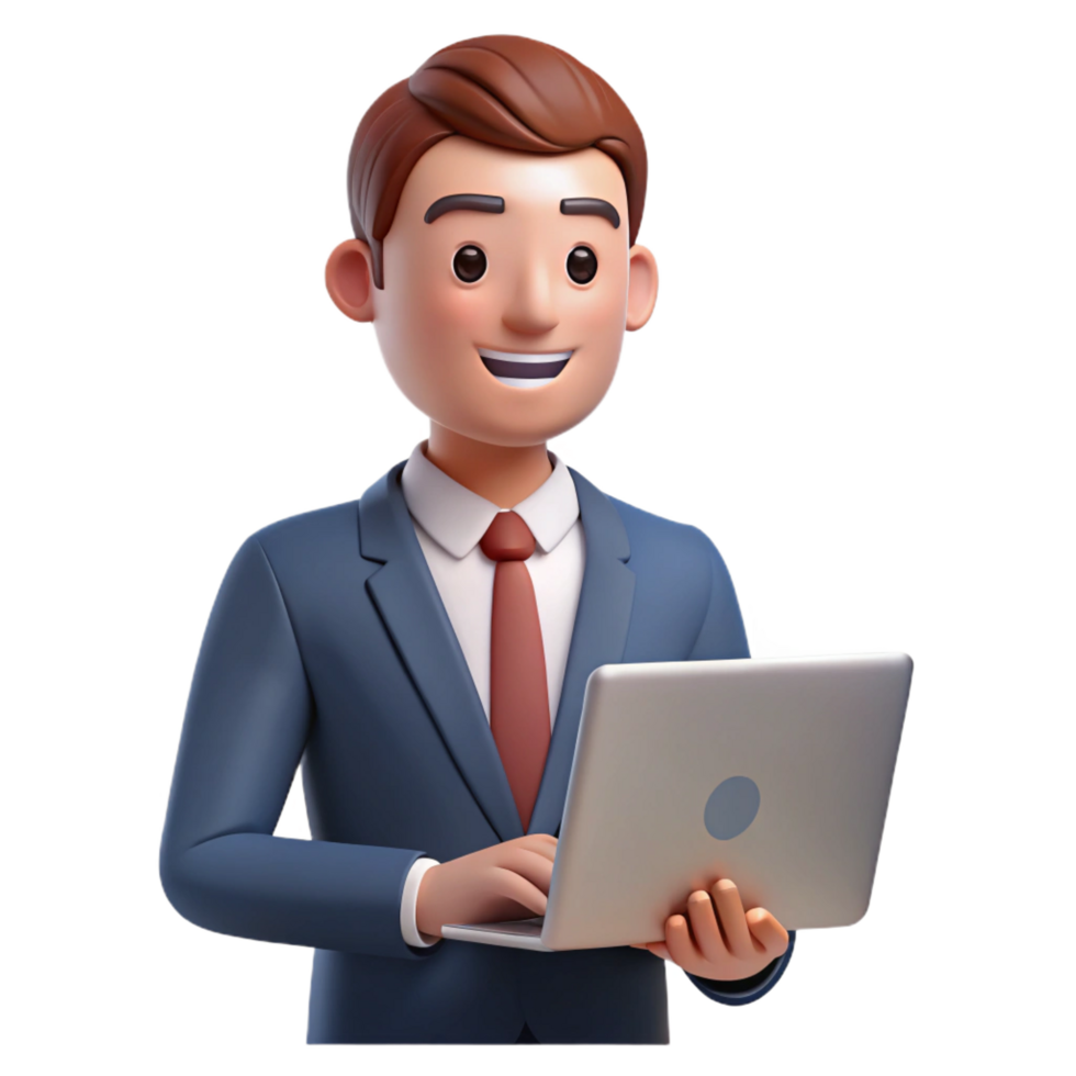 dramatic traditional Focused businessman, using laptop no laptop visible , premium png