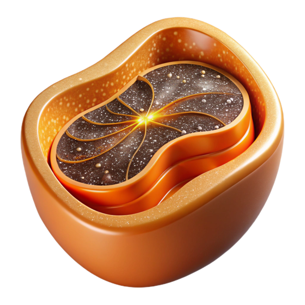 elegant artistic Ripe Orange Slice Cross Section Cutout original png