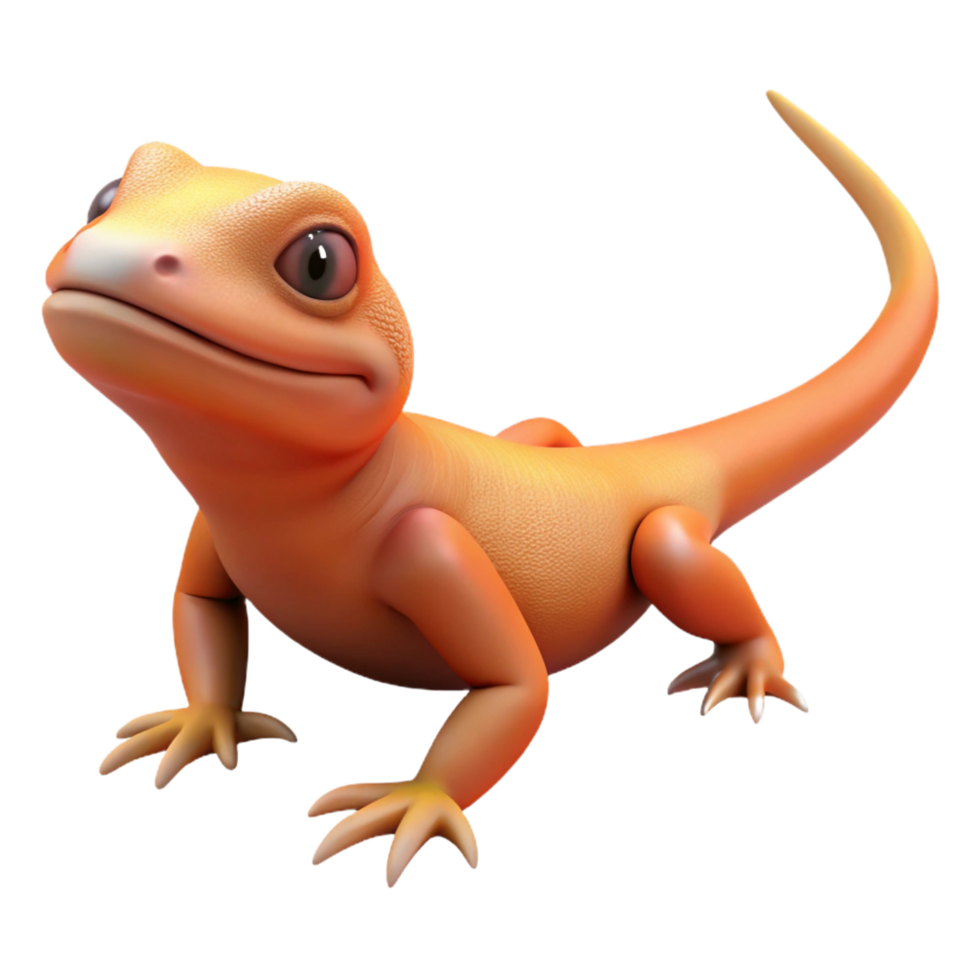 stunning modern A lizard, basking no surface visible , genuine png