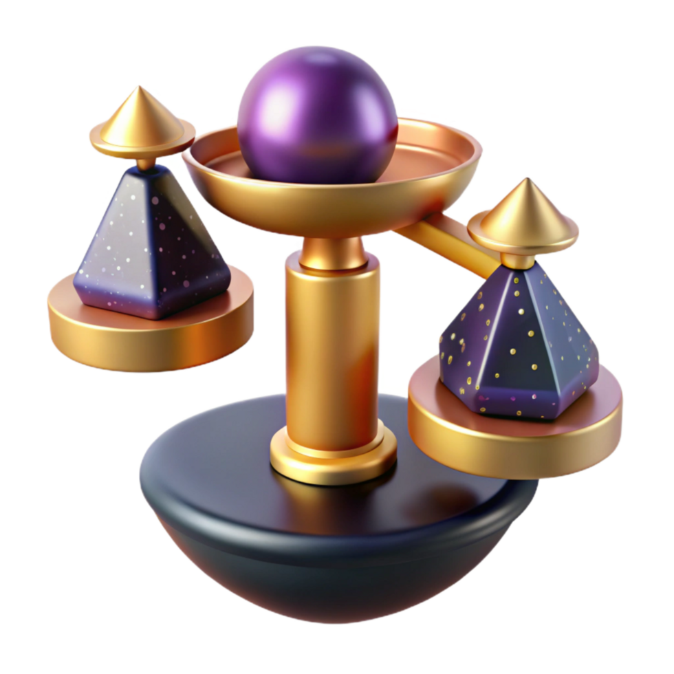 beautiful rustic Risk and Reward Text on Balancing Scale Cutout high quality png