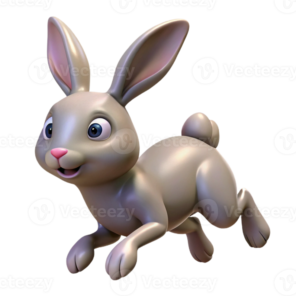 magnificent abstract A hopping rabbit genuine png