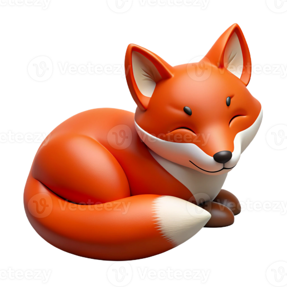 impressive classic A resting red fox authentic png