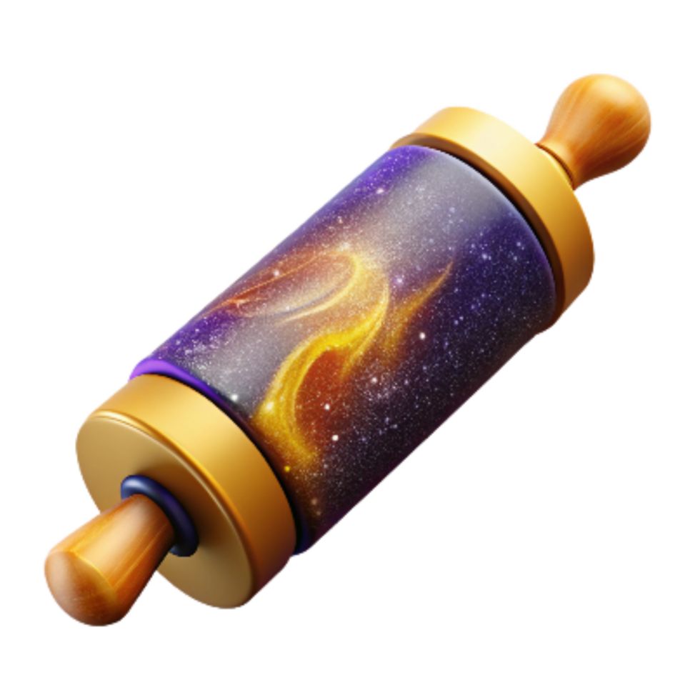 impressive modern Rolling Pin Side View Isolated Element high resolution png