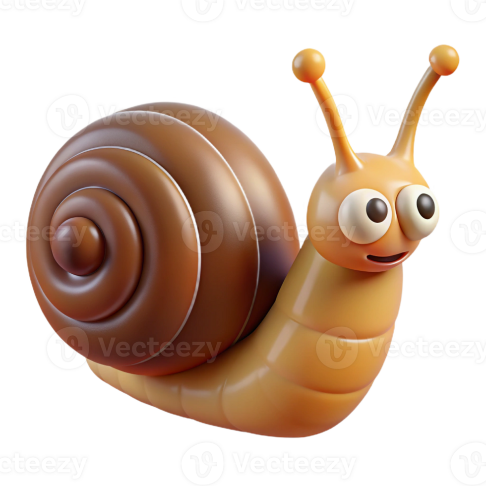 vibrant abstract A crawling garden snail genuine png