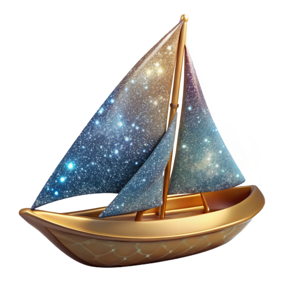 dramatic minimalist Sailboat with Full Sails Cutout detailed png