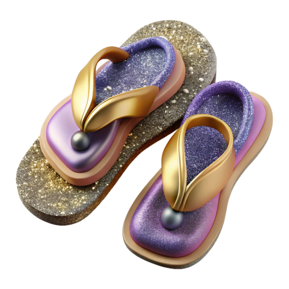 wonderful abstract Sandals Flip Flops Top View Isolated Element authentic png