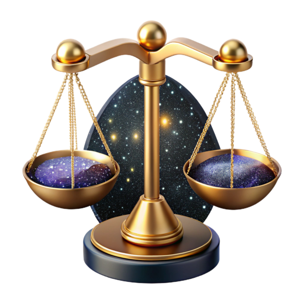 beautiful creative Scales of Justice Front View Cutout high quality png