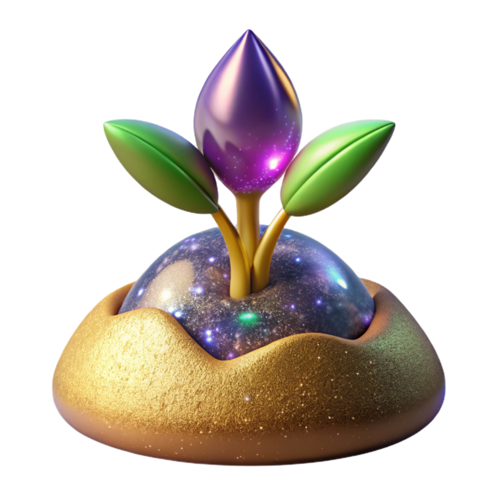 stunning modern Seed Germinating in Soil Growth Potential Transparent Background original png