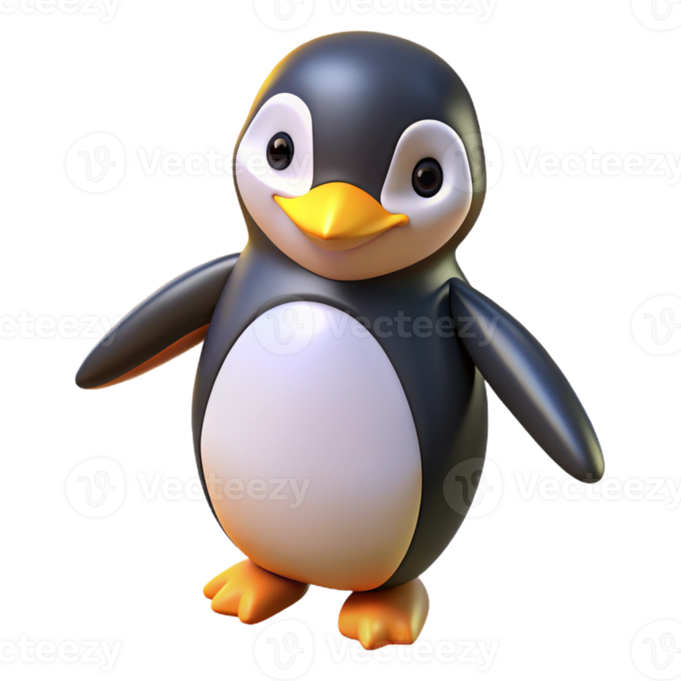 impressive contemporary A penguin waddling exclusive png