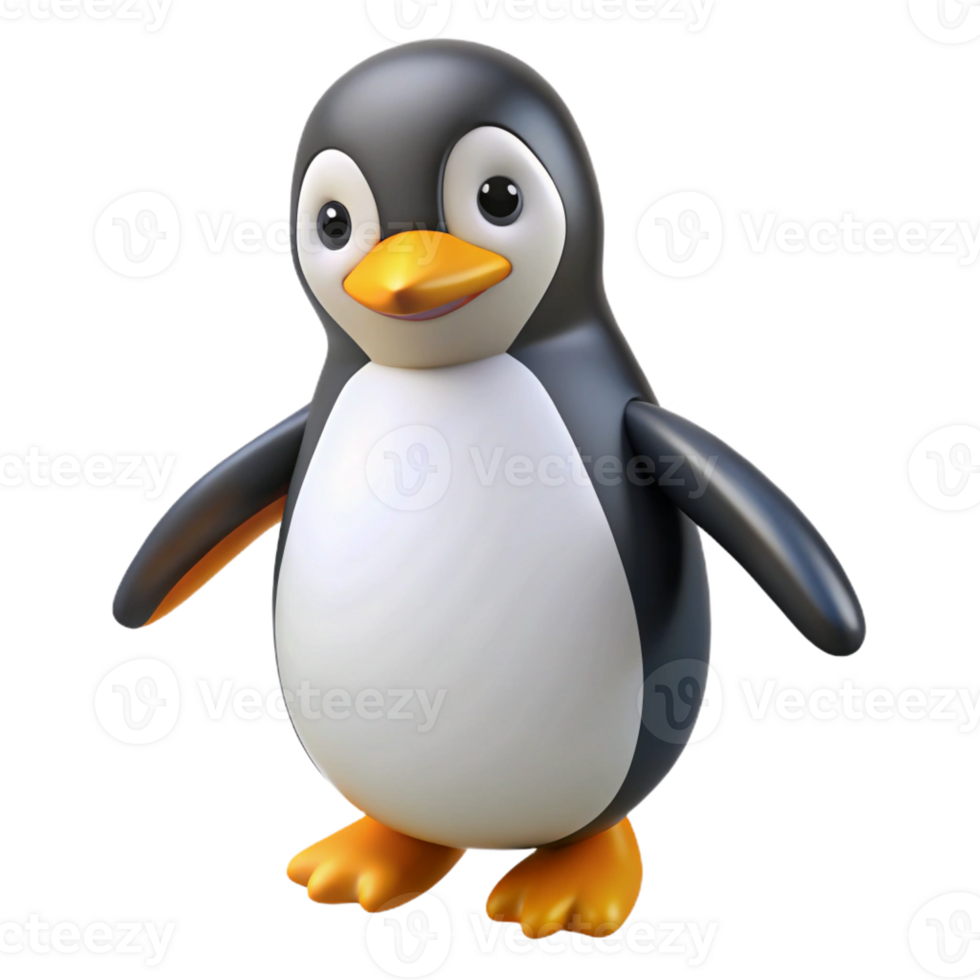 magnificent creative A penguin waddling detailed png