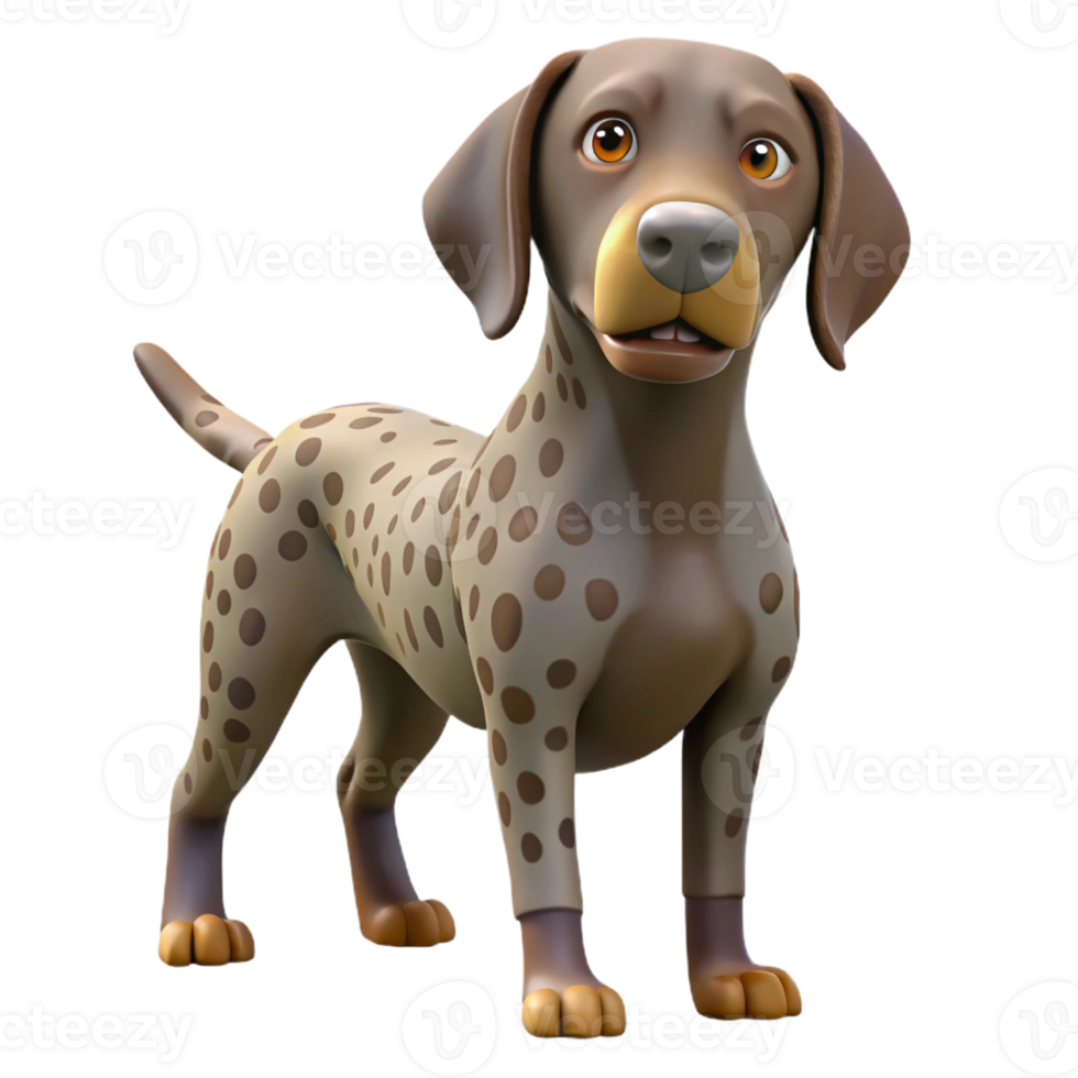 dramatic abstract A German Shorthaired Pointer pointing exclusive png