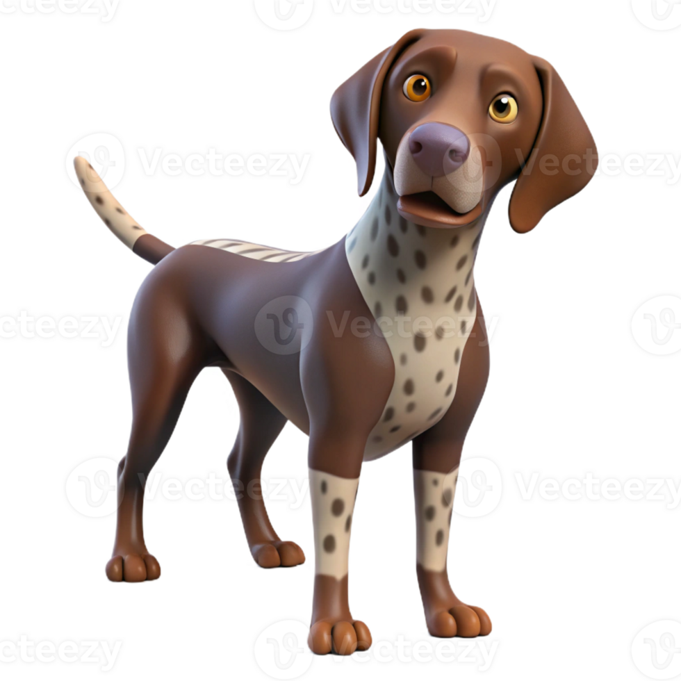 wonderful modern A German Shorthaired Pointer pointing original png