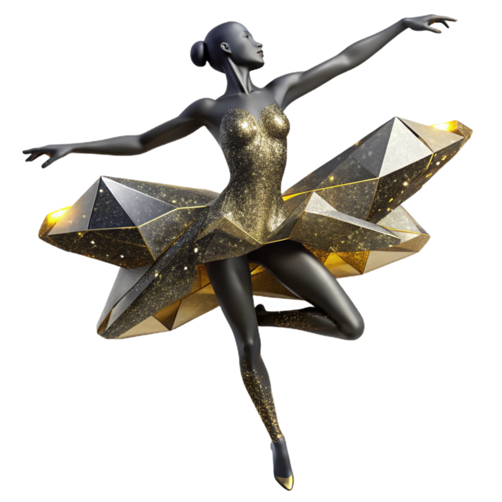 extraordinary vintage Silhouette of a Ballet Dancer Cutout with Graceful Pose exclusive png