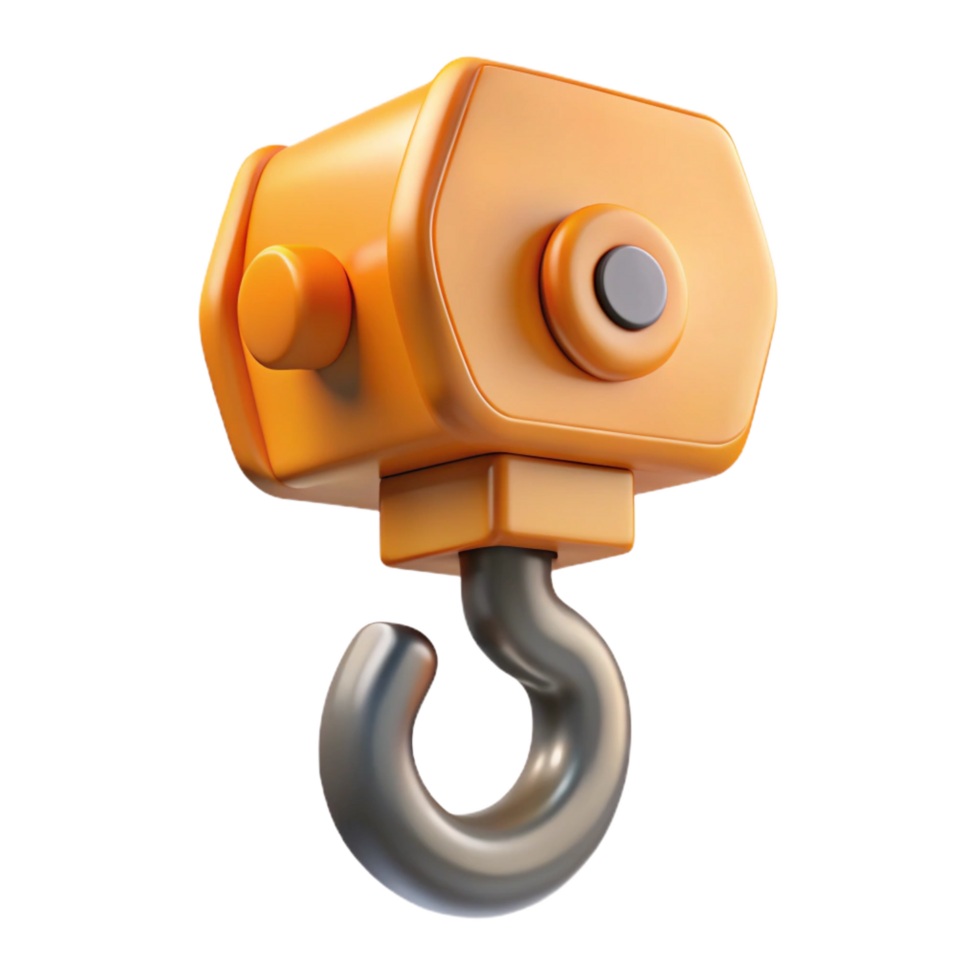 vibrant artistic Construction crane hook exclusive png