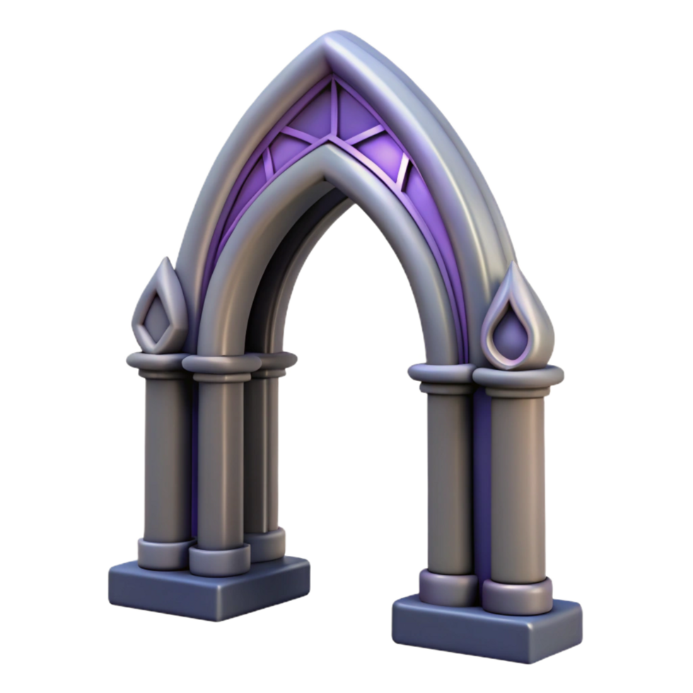 elegant creative Archway, gothic style high quality png