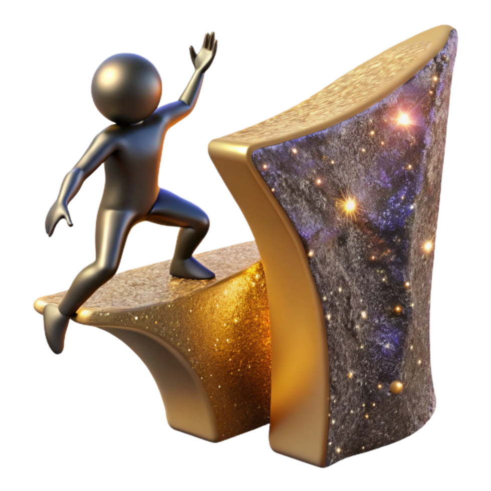 extraordinary rustic Silhouette of Figure Reaching Across Gap Isolated high quality png