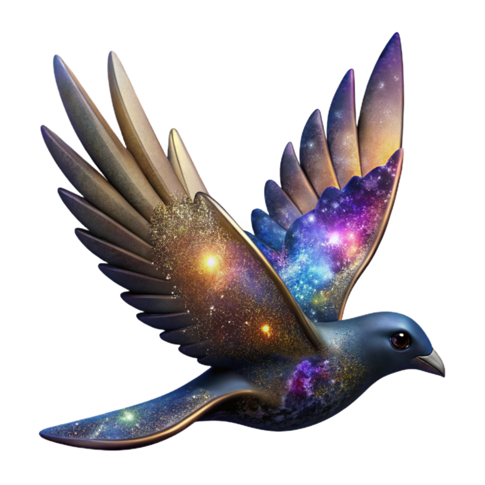impressive vintage Silhouette of Flying Bird Transparent Background premium png