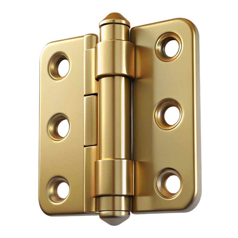 extraordinary minimalist Door hinge, brass genuine png