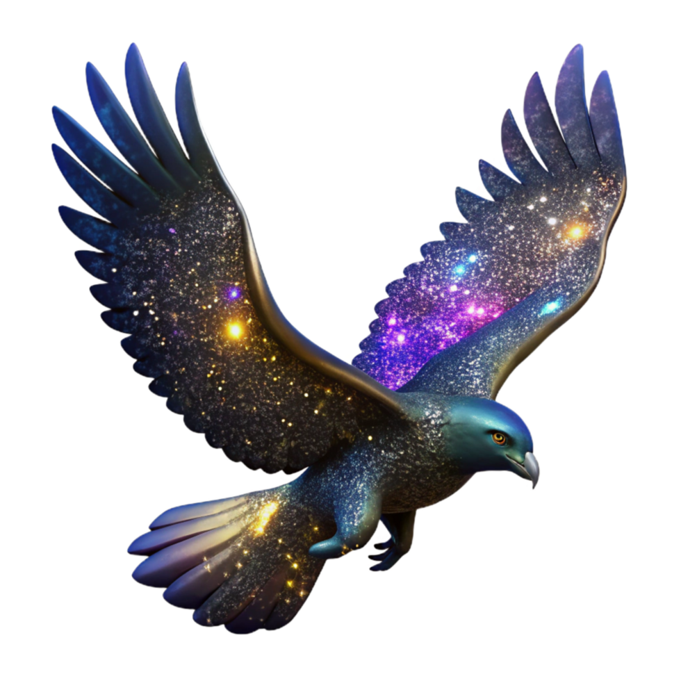 beautiful contemporary Silhouette of Flying Eagle Transparent Background authentic png