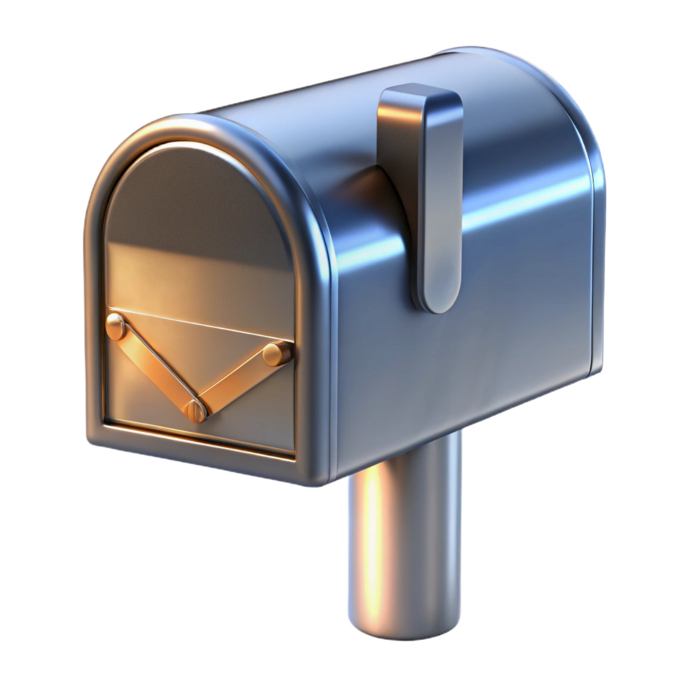 dramatic classic Mailbox, metal high quality png