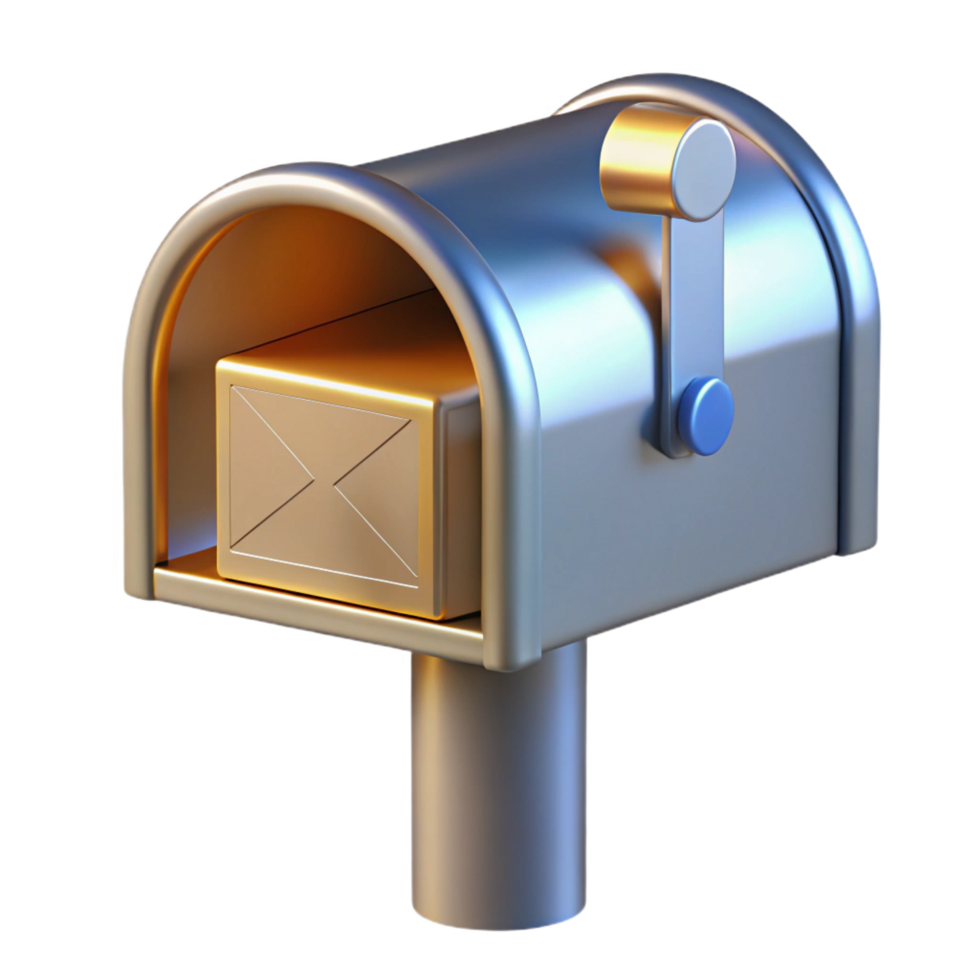 elegant artistic Mailbox, metal high resolution png