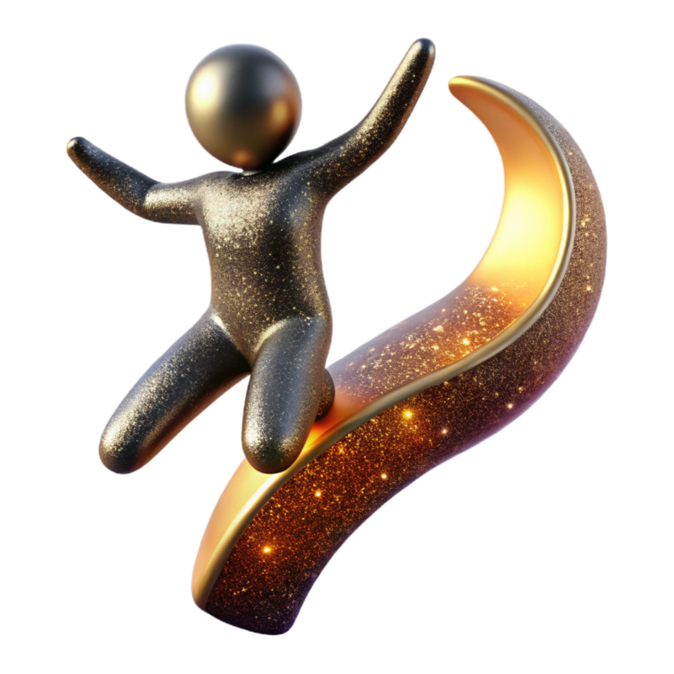 magnificent rustic Silhouette of Jumping Figure Reaching Upward Isolated png