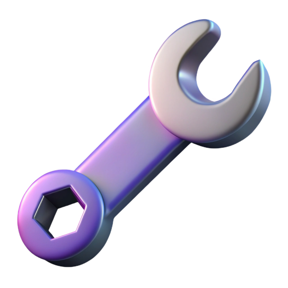 elegant minimalist Wrench professional png