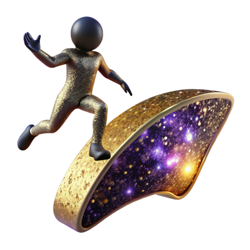 magnificent creative Silhouette of Person Jumping Transparent Background with Active Lifestyle png